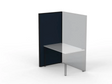 Studio 50 Partition - 1800h x 900w-Office Partitons-CN-Midnight-Commercial Traders - Office Furniture