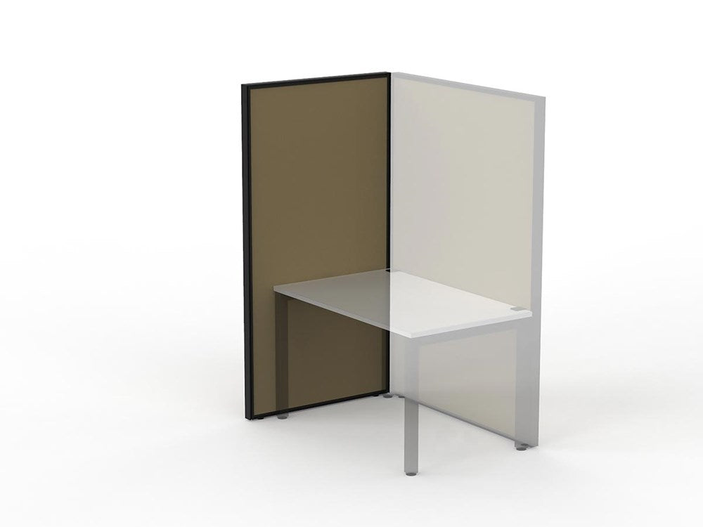 Studio 50 Partition - 1800h x 900w-Office Partitons-Crown-Black-Commercial Traders - Office Furniture