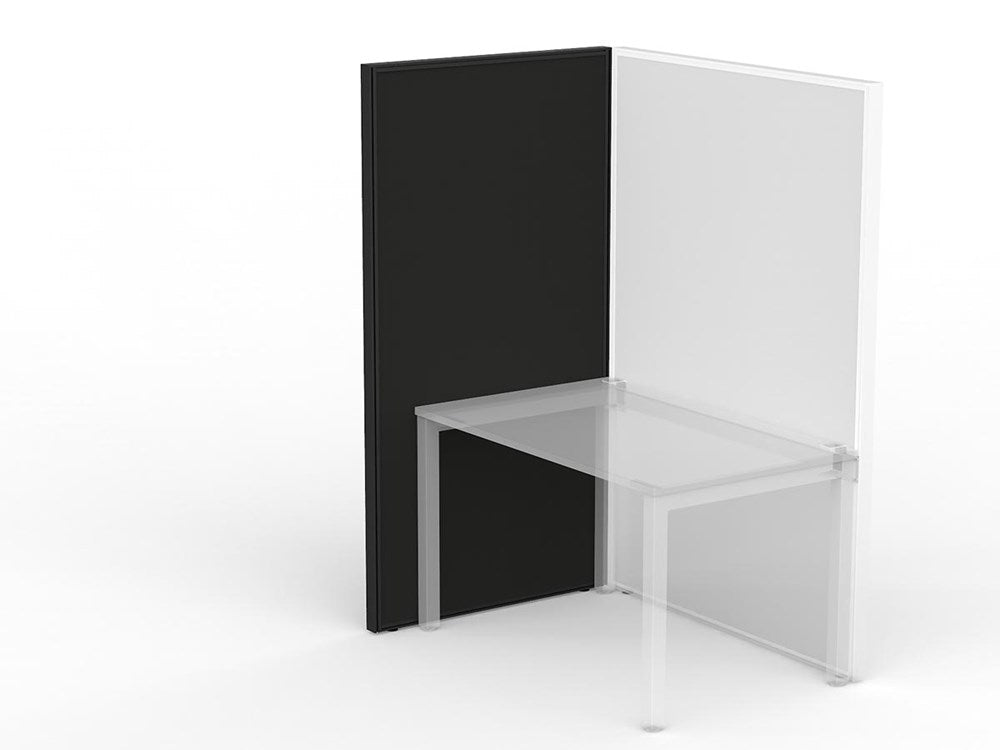Studio 50 Partition - 1800h x 900w-Office Partitons-SP-Black-Commercial Traders - Office Furniture