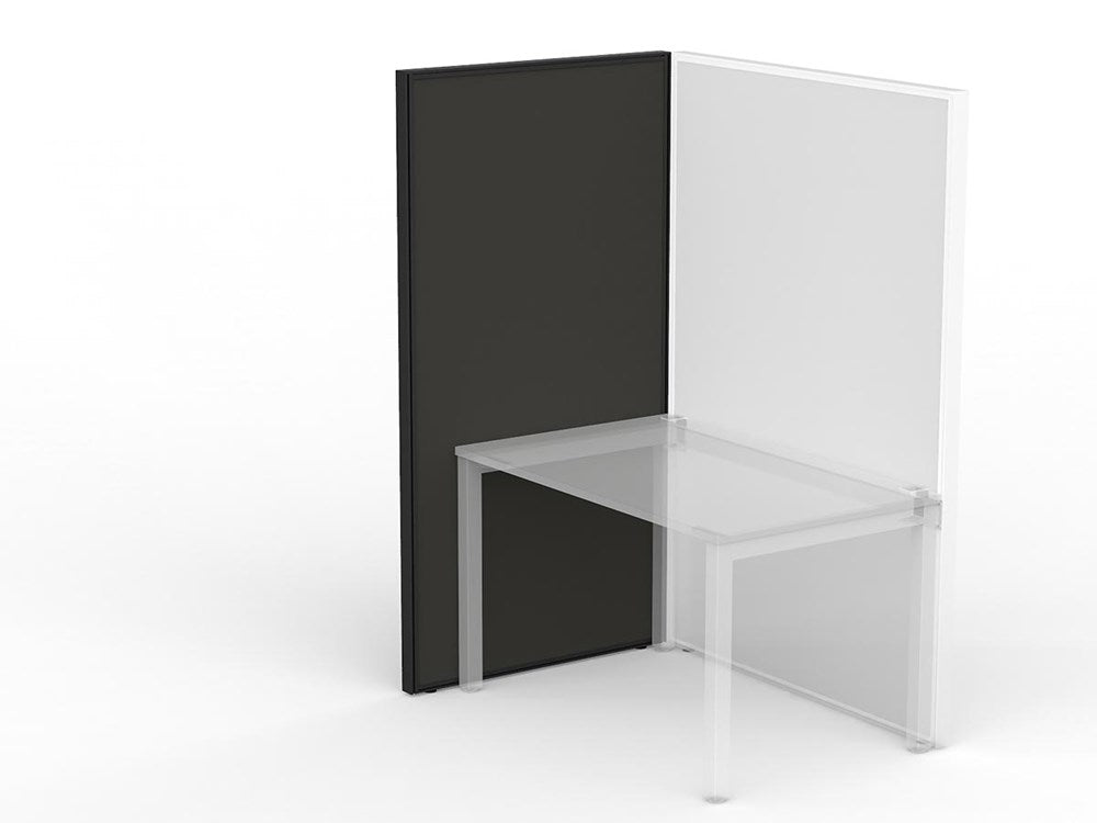 Studio 50 Partition - 1800h x 900w-Office Partitons-SP-Charcoal-Commercial Traders - Office Furniture