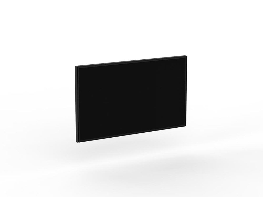 Studio 50 Desk Mount Screen - 900H x 1500W-Office Partitons-BE-Black-Commercial Traders - Office Furniture