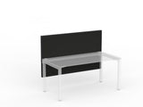 Studio 50 Desk Mount Screen - 900H x 1500W-Office Partitons-SP-Black-Commercial Traders - Office Furniture