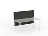 Studio 50 Desk Mount Screen - 900H x 1500W-Office Partitons-SP-Charcoal-Commercial Traders - Office Furniture
