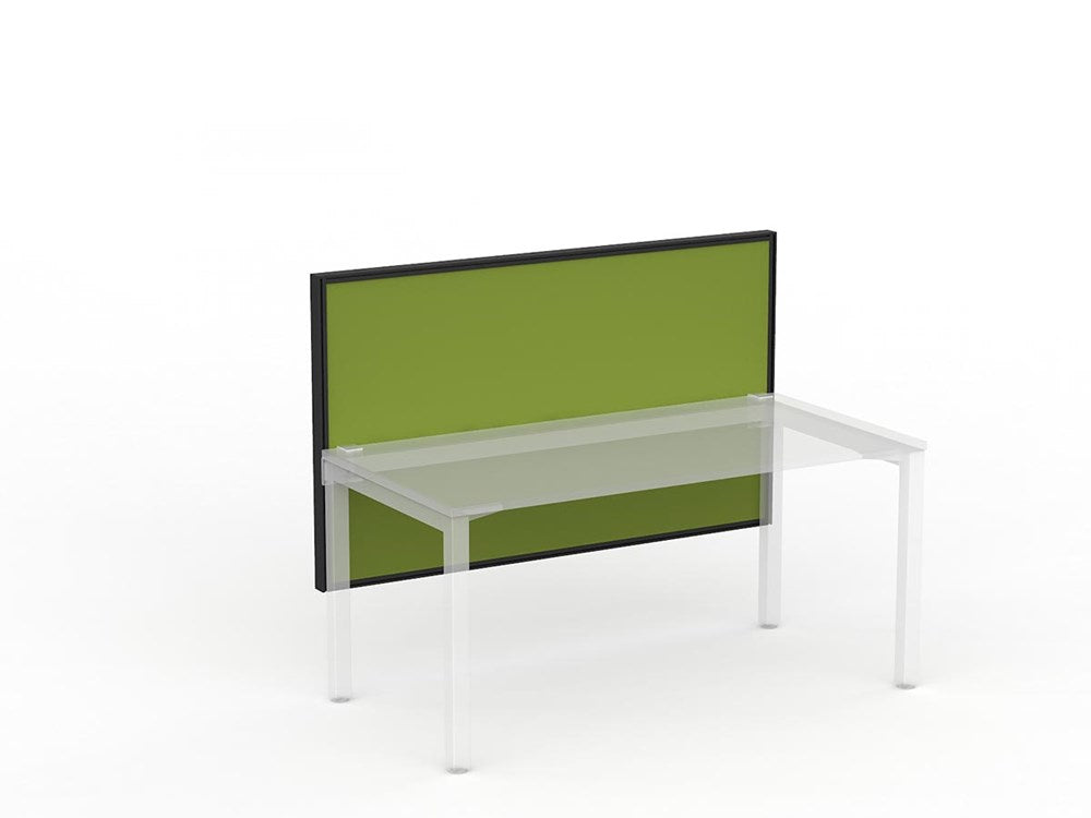 Studio 50 Desk Mount Screen - 900H x 1500W-Office Partitons-SP-Green-Commercial Traders - Office Furniture