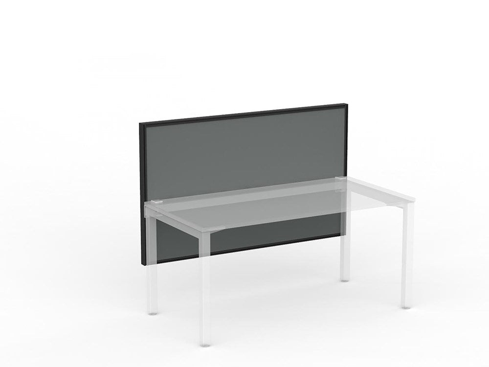 Studio 50 Desk Mount Screen - 900H x 1500W-Office Partitons-SP-Grey-Commercial Traders - Office Furniture