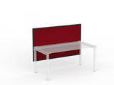 Studio 50 Desk Mount Screen - 900H x 1500W-Office Partitons-SP-Red-Commercial Traders - Office Furniture