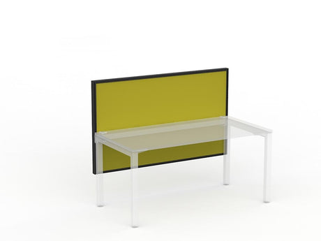 Studio 50 Desk Mount Screen - 900H x 1500W-Office Partitons-SP-Yellow-Commercial Traders - Office Furniture