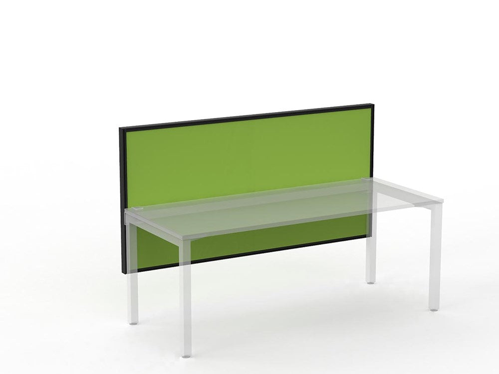 Studio 50 Desk Mount Screen - 900H x 1800W-Office Partitons-BE-Lime Green-Commercial Traders - Office Furniture