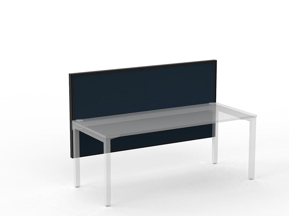 Studio 50 Desk Mount Screen - 900H x 1800W-Office Partitons-CN-Midnight-Commercial Traders - Office Furniture