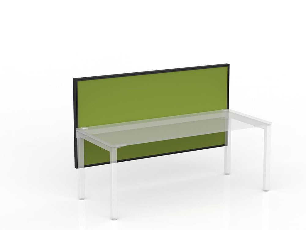 Studio 50 Desk Mount Screen - 900H x 1800W-Office Partitons-SP-Green-Commercial Traders - Office Furniture