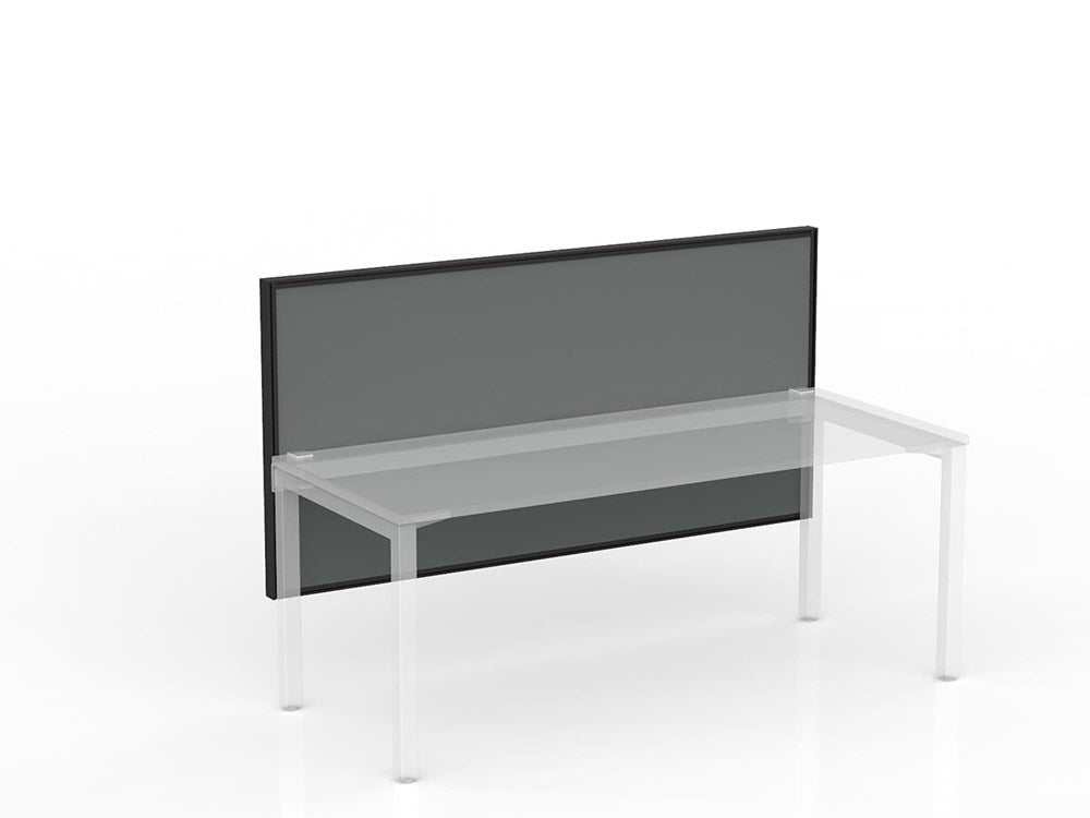 Studio 50 Desk Mount Screen - 900H x 1800W-Office Partitons-SP-Grey-Commercial Traders - Office Furniture