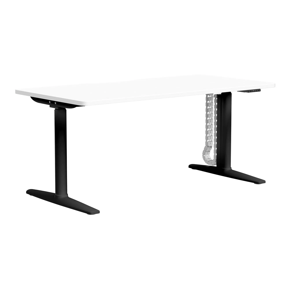 Buro Syntra Height Adjustable Desk-Desking-1500 x 750-Black-Commercial Traders - Office Furniture