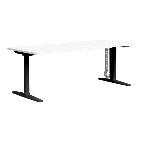 Buro Syntra Height Adjustable Desk-Desking-1800 x 750-Black-Commercial Traders - Office Furniture