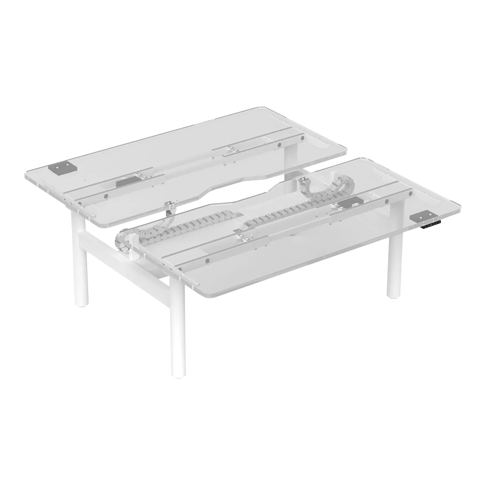 Buro Syntra Back to Back Height Adjustable Desk-Desking-1500 x 750-Black-Commercial Traders - Office Furniture