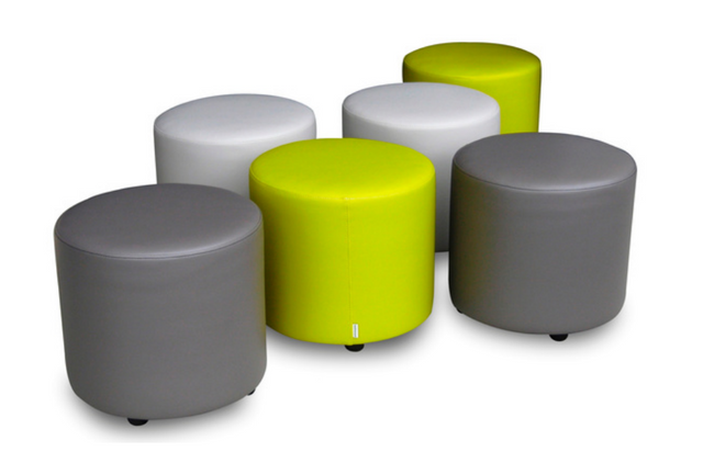 Round Ottoman - Small-Reception Furniture-North Island Delivery-Elton-Commercial Traders - Office Furniture