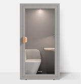 Tuesday Single Booth V2-Acoustic-Storm Grey-Commercial Traders - Office Furniture