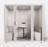 Tuesday Large Booth V1-Acoustic-Storm Grey-Commercial Traders - Office Furniture