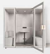 Tuesday Large Booth V1-Acoustic-Storm Grey-Commercial Traders - Office Furniture