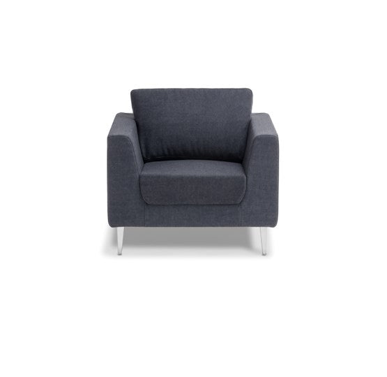 Shanghai Single Chair-Reception Furniture-Keylargo-Black-Commercial Traders - Office Furniture
