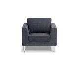 Shanghai Single Chair-Reception Furniture-Keylargo-Black-Commercial Traders - Office Furniture