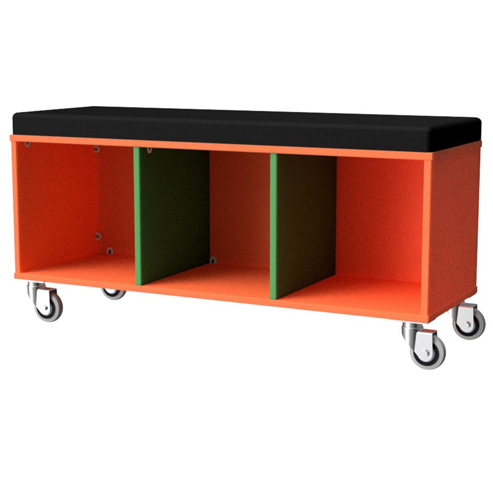 Trolley Sit On-Education Furniture-Orange/Green-1200MM-Commercial Traders - Office Furniture