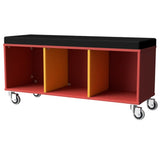 Trolley Sit On-Education Furniture-Red/Yellow-1200MM-Commercial Traders - Office Furniture