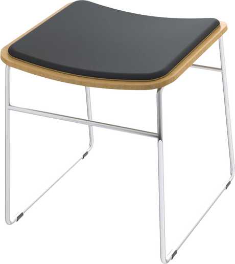 Skala Stools 450H-Barstools-Black-No-Commercial Traders - Office Furniture