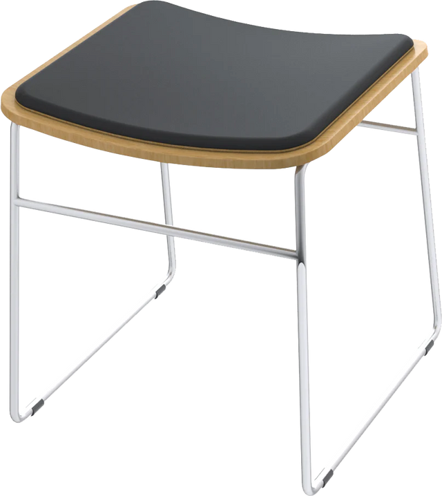 Skala Stools 450H-Barstools-Black-No-Commercial Traders - Office Furniture
