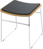 Skala Stools 450H-Barstools-Black-No-Commercial Traders - Office Furniture
