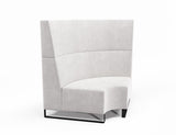 Vista Small 90° Curve Concave-Reception Furniture-Sleigh-High-Lustrell (Vinyl)-Commercial Traders - Office Furniture