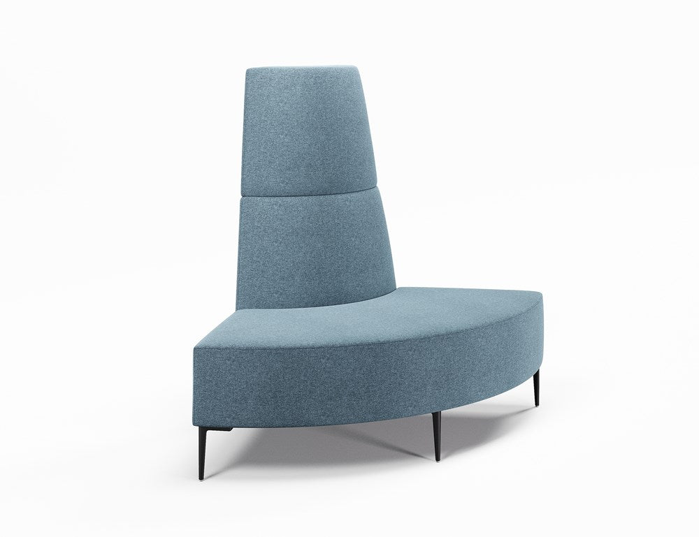 Vista Small 90° Curve Convex-Reception Furniture-Borsari-High-Lustrell (Vinyl)-Commercial Traders - Office Furniture