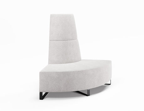 Vista Small 90° Curve Convex-Reception Furniture-Sleigh-High-Lustrell (Vinyl)-Commercial Traders - Office Furniture