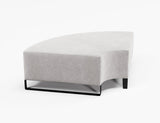 Vista Small 90° Curve Ottoman-Reception Chairs-Sleigh-Ashcroft-Commercial Traders - Office Furniture