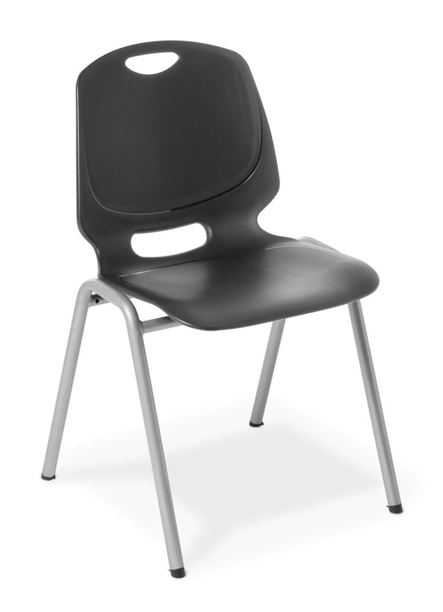 Spark 4 Leg Chair-Chairs-Smoke-Commercial Traders - Office Furniture