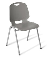 Spark 4 Leg Chair-Chairs-Smoke-Commercial Traders - Office Furniture