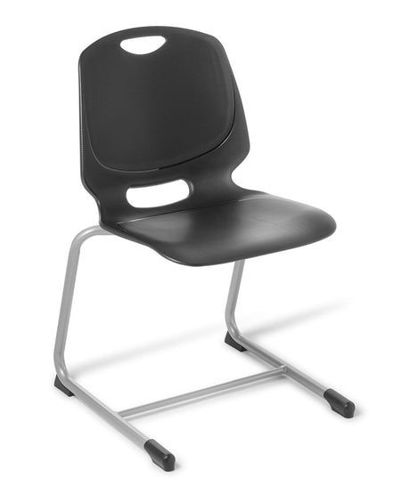 Spark Cantilever Senior-Chairs-Black-Commercial Traders - Office Furniture