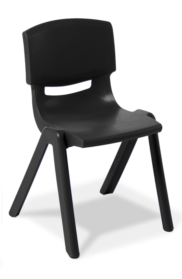 Squad Chair-Lunchroom Chairs-Black-Commercial Traders - Office Furniture