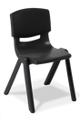 Squad Chair-Lunchroom Chairs-Black-Commercial Traders - Office Furniture