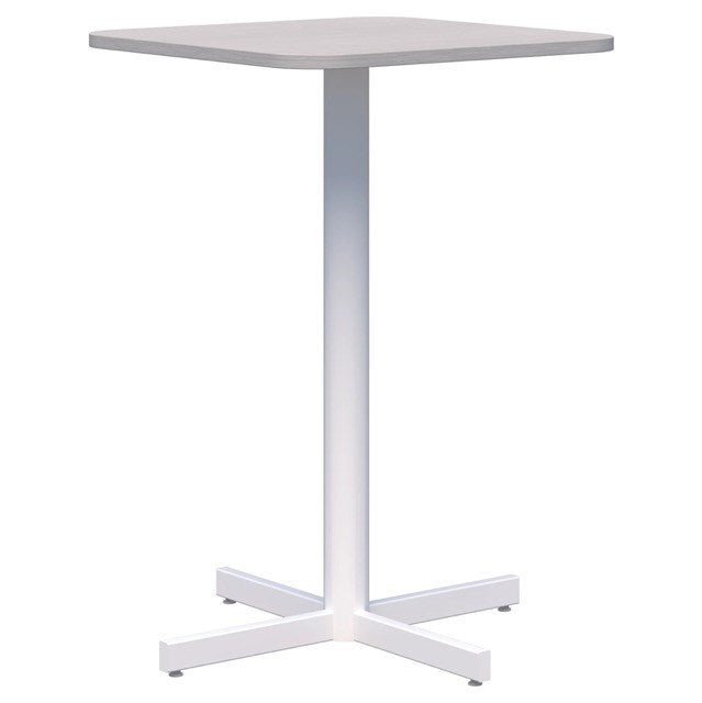 Star Bar Leaner - Square-Barleaners-700 x 700-Silver Strata-White-Commercial Traders - Office Furniture