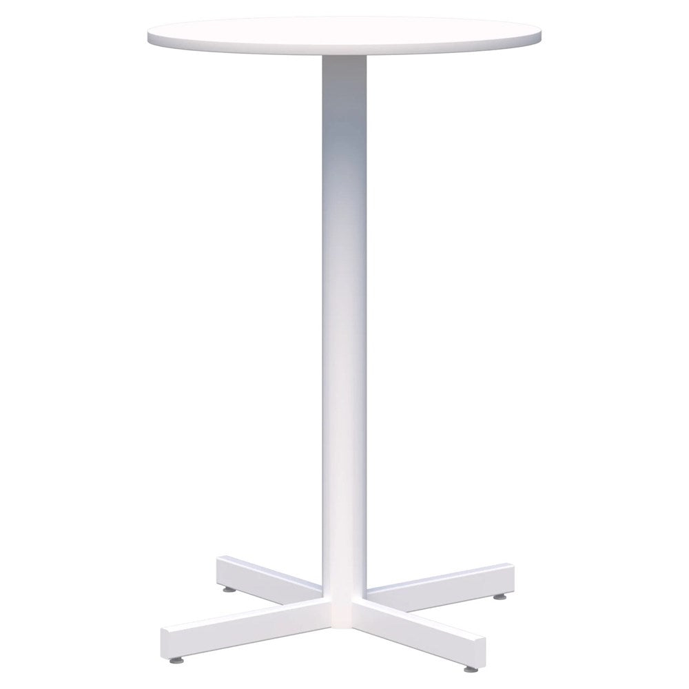 Star Bar Leaner - Round-Barleaners-700D-Snow Velvet-White-Commercial Traders - Office Furniture