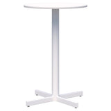 Star Bar Leaner - Round-Barleaners-700D-Snow Velvet-White-Commercial Traders - Office Furniture