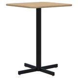 Star Bar Leaner - Square-Barleaners-800 x 800-Classic Oak-Black-Commercial Traders - Office Furniture