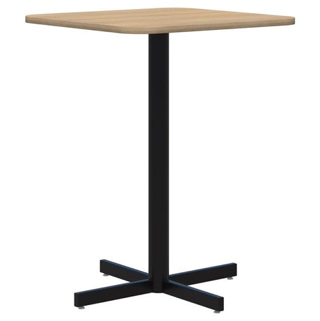 Star Bar Leaner - Square-Barleaners-800 x 800-Classic Oak-Black-Commercial Traders - Office Furniture