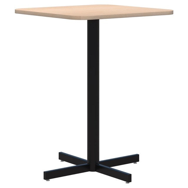 Star Bar Leaner - Square-Barleaners-800 x 800-Refined Oak-Black-Commercial Traders - Office Furniture