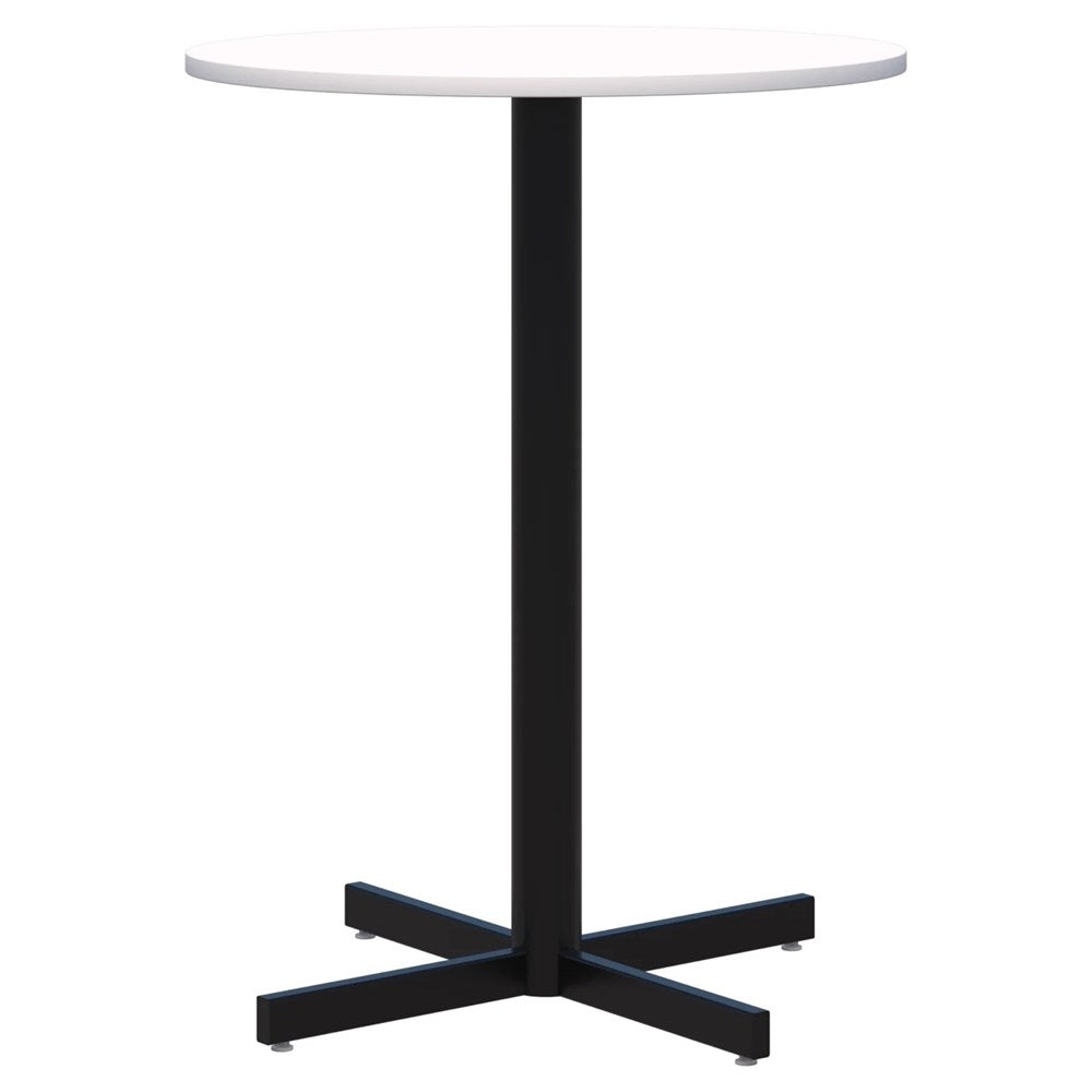 Star Bar Leaner - Round-Barleaners-800D-Snow Velvet-Black-Commercial Traders - Office Furniture