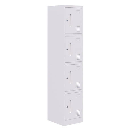 Fortis Steel Storage Locker-Office Storage-4 Door-Keyed Locking-Commercial Traders - Office Furniture