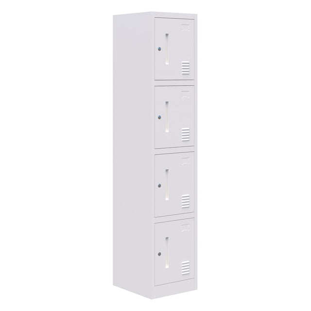 Fortis Steel Storage Locker-Office Storage-4 Door-Keyed Locking-Commercial Traders - Office Furniture