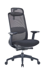 Stratus Mesh Chair-Office Chairs-Black-Headrest-Commercial Traders - Office Furniture