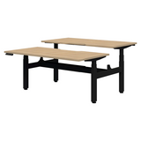 Alti Rapid Premium Electric 2 Pod Back to Back-Office Pods-2x1200x800-Classic Oak-Black-Commercial Traders - Office Furniture