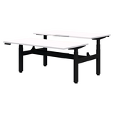 Alti Rapid Premium Electric 2 Pod Back to Back-Office Pods-2x1500x800-Snow Velvet-Black-Commercial Traders - Office Furniture